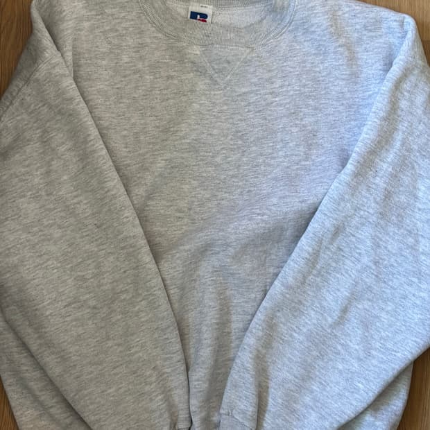 90s 러셀 빈티지 스웻셔츠 멜란지그레이