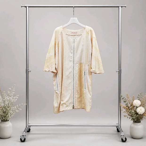 MARNI 마르니 루즈핏 집업 롱 자켓 38사이즈