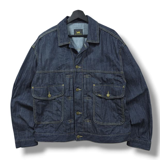 [L] 리(Lee) 인디고 데님 코듀라 트러커 자켓