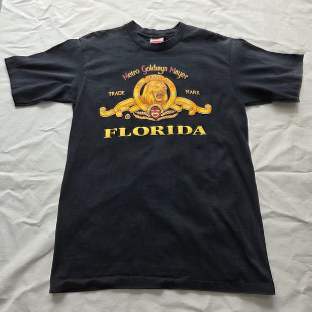미제 90s MGM 'FLORIDA' 싱글스티치 빈티지 티셔츠