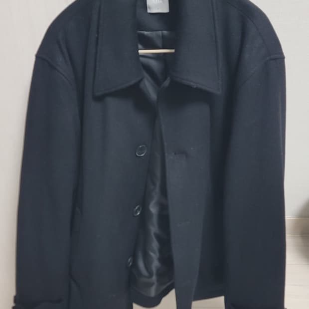 애습(ASP) 캐시미어 울 패디드 카코트 블랙