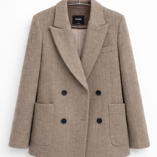 스튜디오LAP 헤링본 울자켓