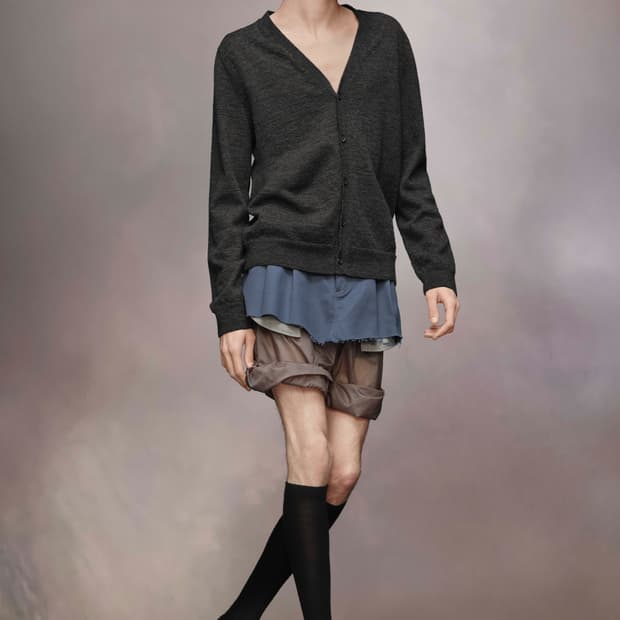 [L] 마르지엘라 엘보우 패치 가디건 블랙