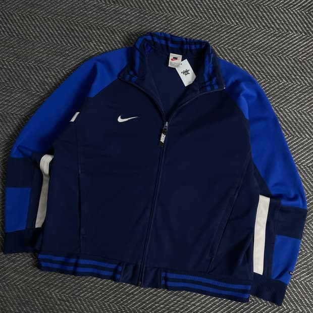 90s 나이키 올드스쿨 배색 박시핏 트랙탑 져지y 3317