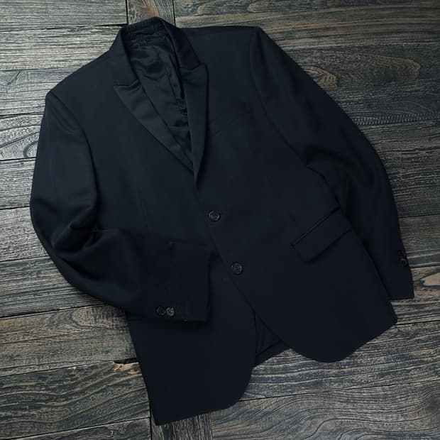 [닐바렛] 슬림핏 블레이저 자켓 블랙 P01370