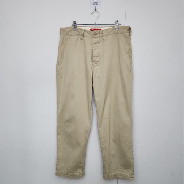 [SUPREME 슈프림] 32인치 남 바지 코튼팬츠