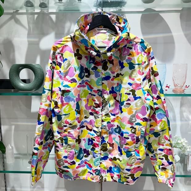 베이프 multi camo full zip jacke