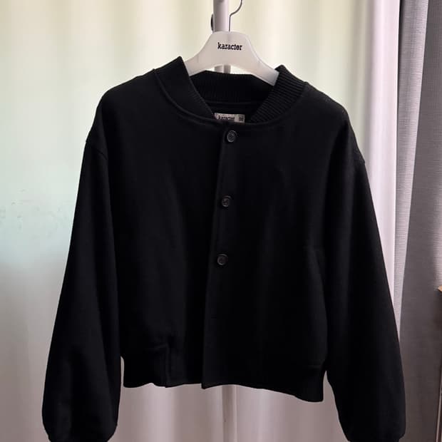 Wool blouson jacket