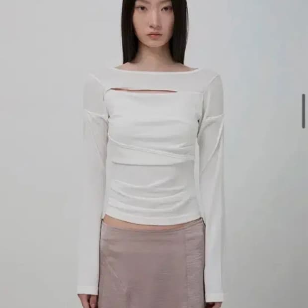 플레어업 롱슬리브 Asymmetrical Draped Long Sleev