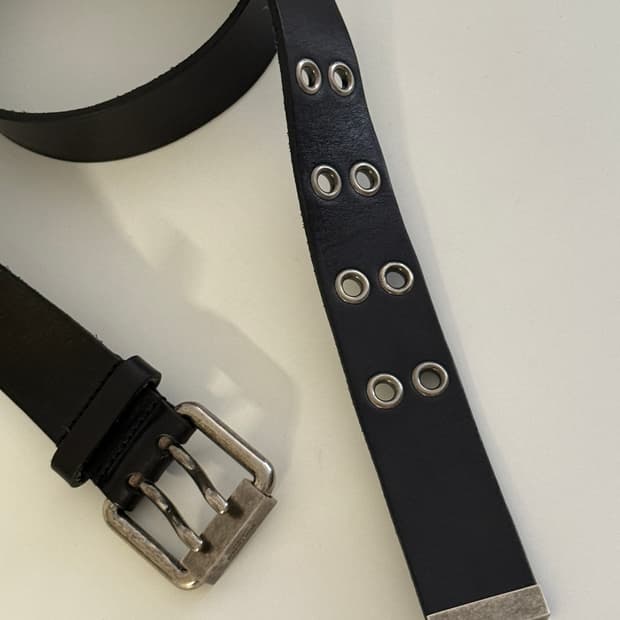 YSL Saint Laurent Motorcycle Belt 