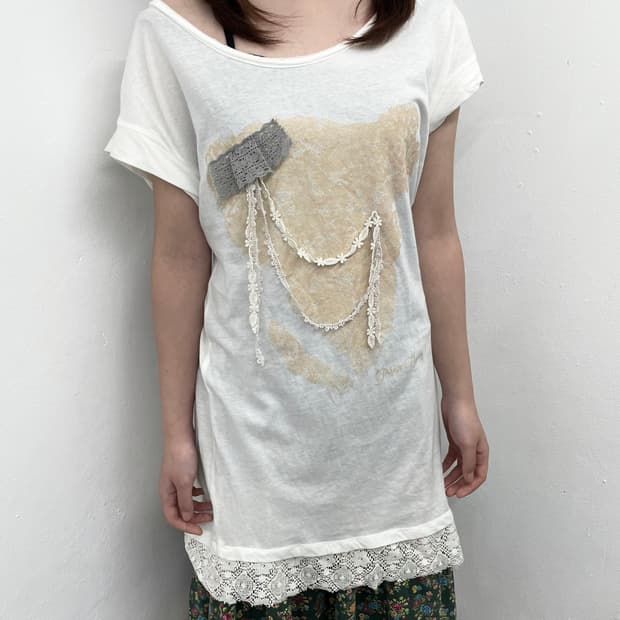 페어리 레이스 디테일 원피스