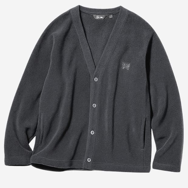 유니클로 니들스 가디건 다크그레이