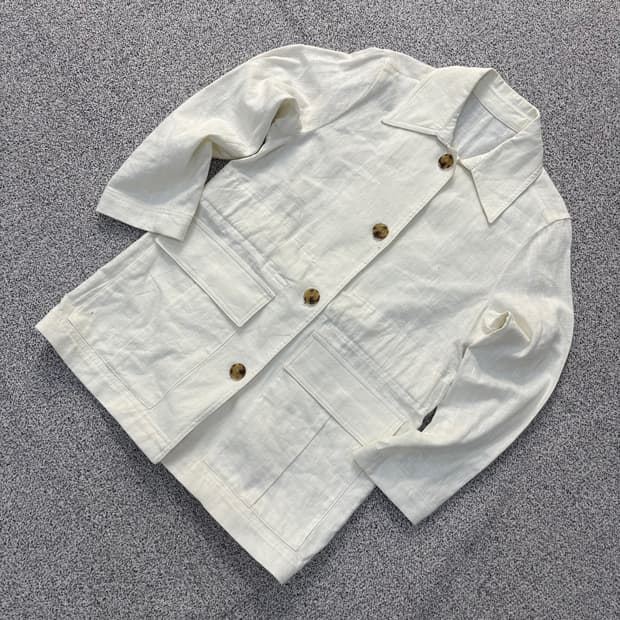 XS 에잇세컨즈 여성 린넨 블레이저 자켓 0323J