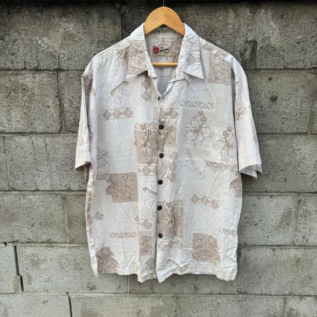 90s hilo hatties 빈티지 오리지널 하와이안 셔츠 xl