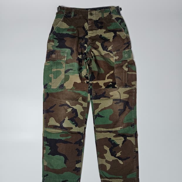 1990's 오리지널 우드랜드 BDU 팬츠 S-R 30 카모팬츠