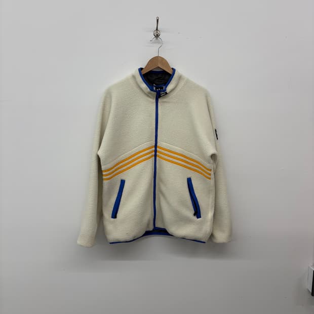 아디다스 삼선 뽀글이 플리스 자켓 남XL