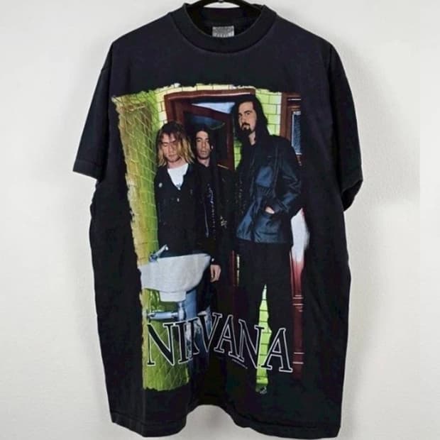 (rep) 빈티지 너바나 밴드 티셔츠 FP