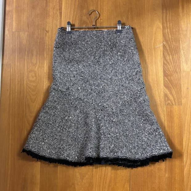 🧥 [빈티지보물] 숲속의 헤링본 울 미니스커트 🧥