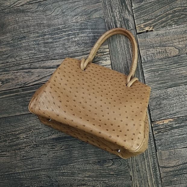 [호미가] 핸드메이드 타조가죽 토트백 타조백 M17455