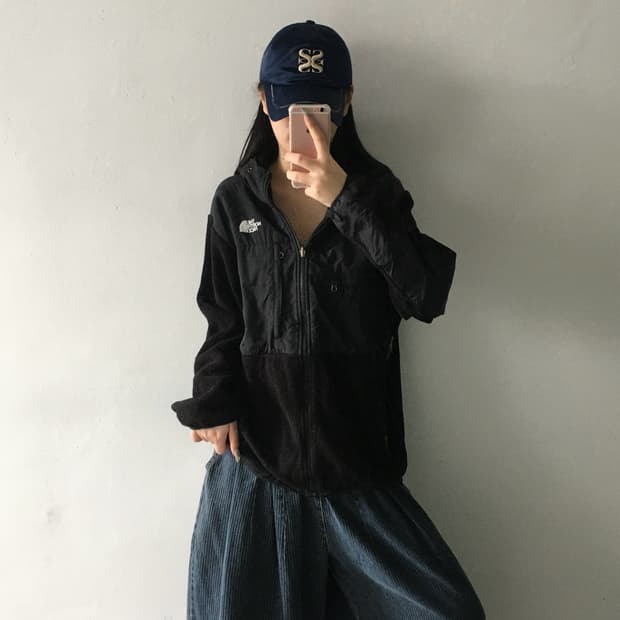 노스페이스 플리스 후드집업