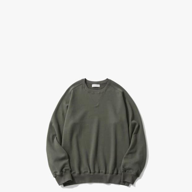 오토매틱포더피플 스포티 크루넥 올리브 1 size