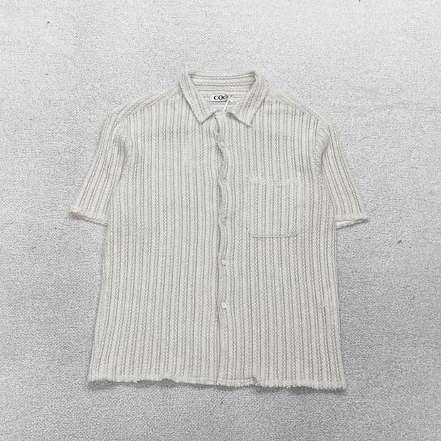 쿠어 Coor 크로셰 반팔 셔츠