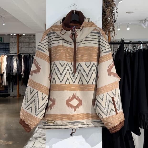 골드윈 브라운 아즈텍 스키 후드 자켓