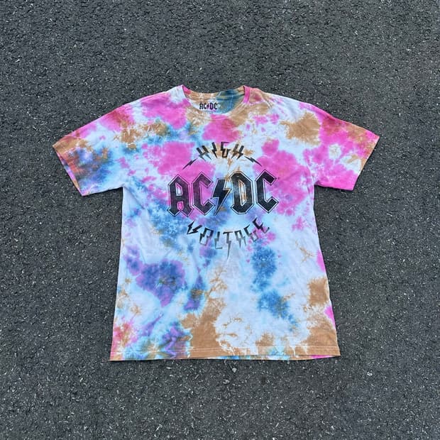 [빈티지] •AC/DC Tie-Dye T-Shirt