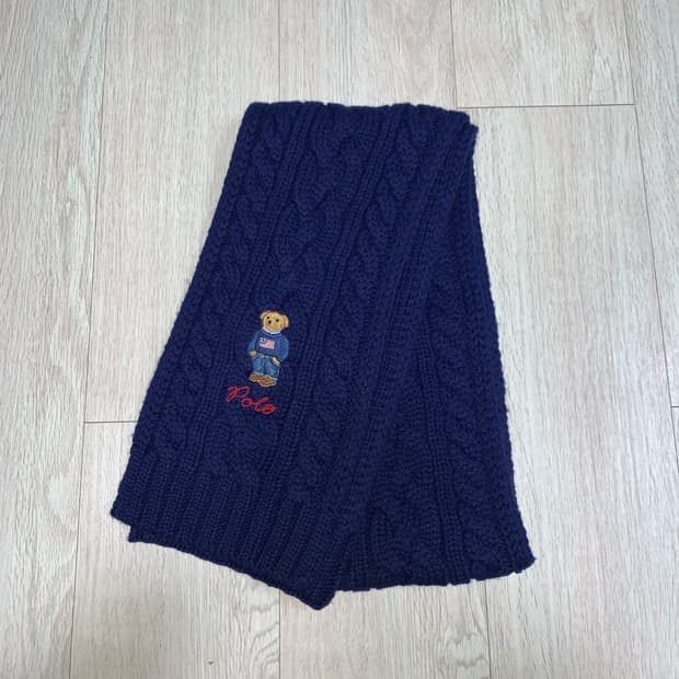 [OS] 폴로 베어 케이블 니트 스카프