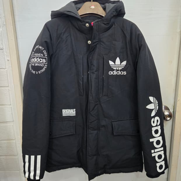95,M)) adidas 아디다스 오리털 패딩! 디자인 짱짱짱 이뻐요~
