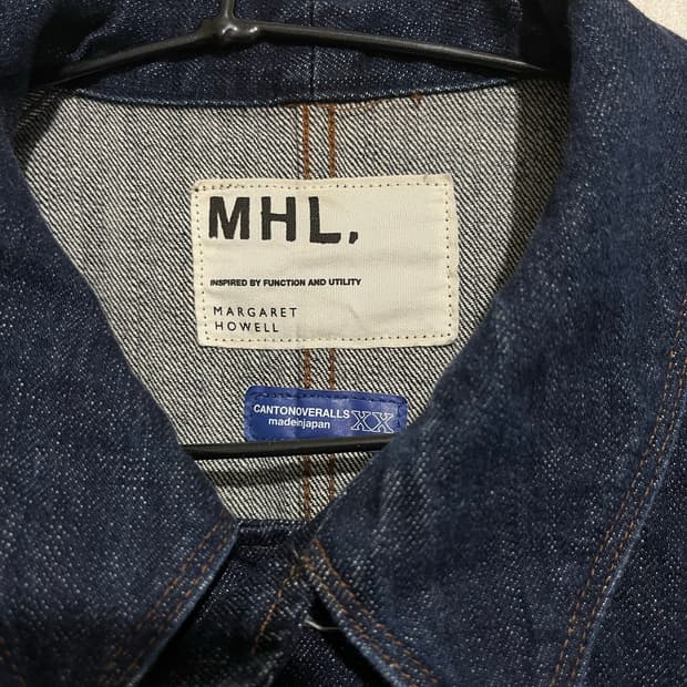 MHLxCanton 데님 커버올 자켓 38