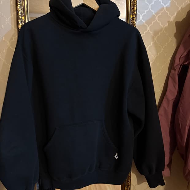 90s 러셀 블랙 후디 made in usa
