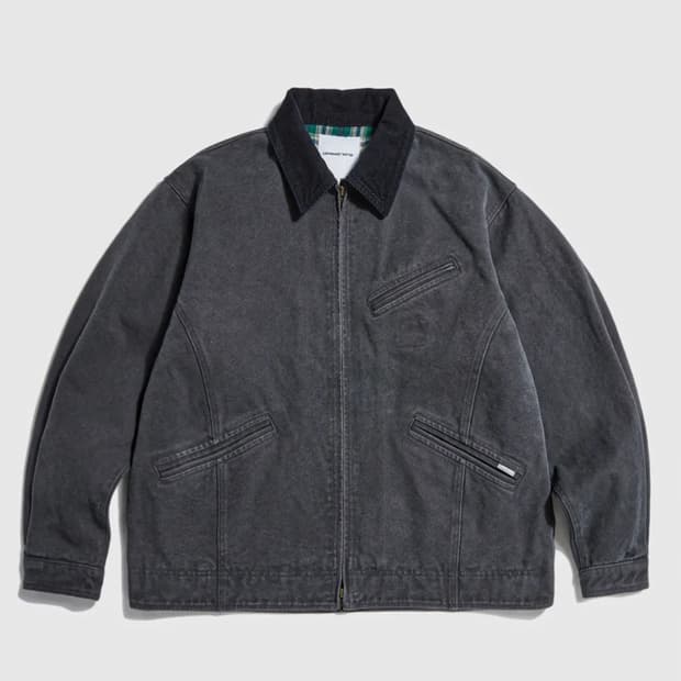 에스피오나지 washed canvas blouson jacket