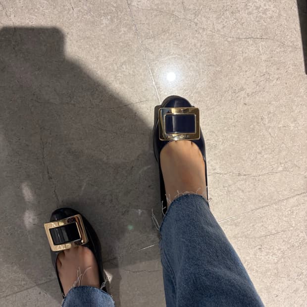 로저비비에 힐 곤색 37.5