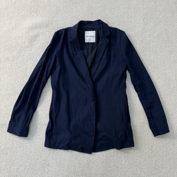 90 빈폴 여성 린넨 블레이저 자켓 0204T2