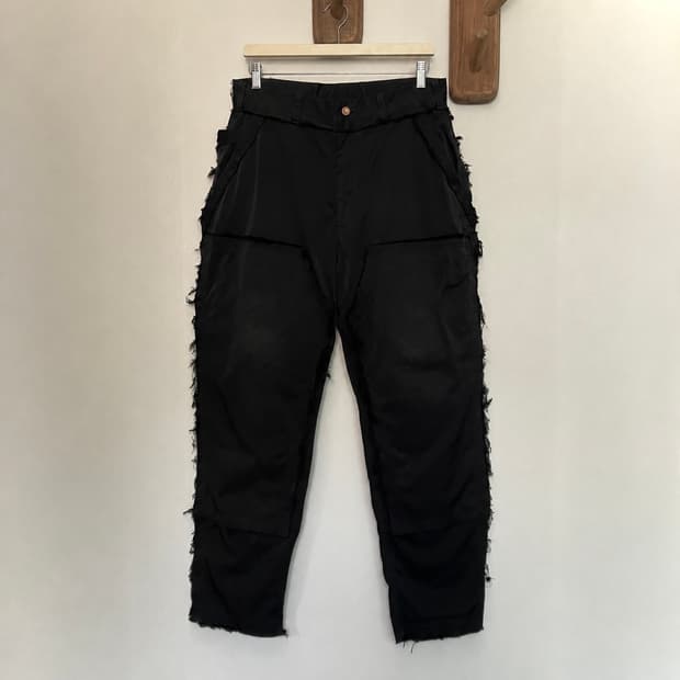 N.HOLLYWOOD raw edge work pants