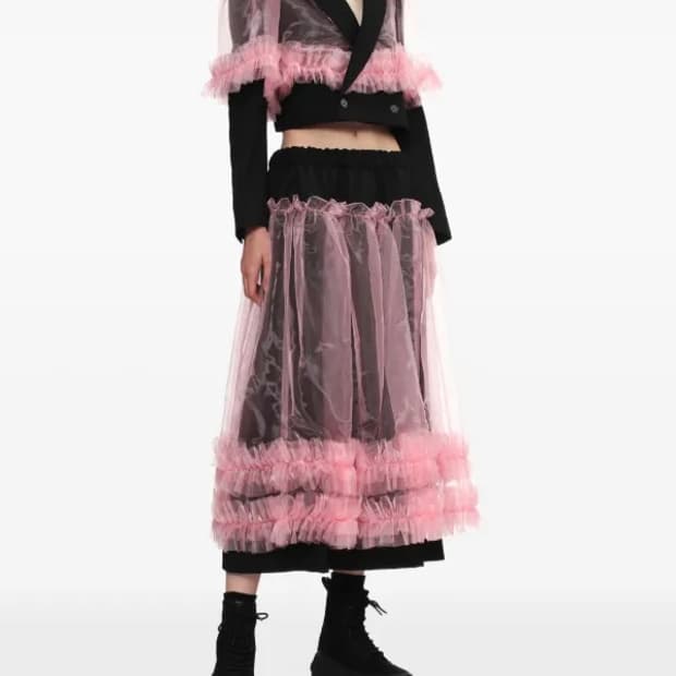 25fw noirkeininomiya 핑크 오간자 셋업 (별도구매 O)