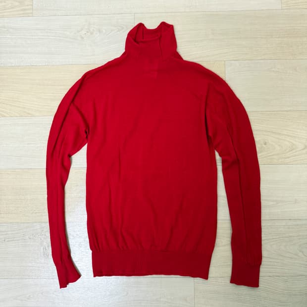 agnes b 얇은 터틀넥 니트 풀오버