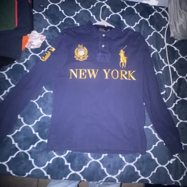 폴로 랄프로렌 치프키프 뉴욕 빅포니 긴팔 카라 티셔츠