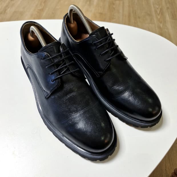 슈펜 최겨울 콜라보 레더 더비 슈즈 구두 270