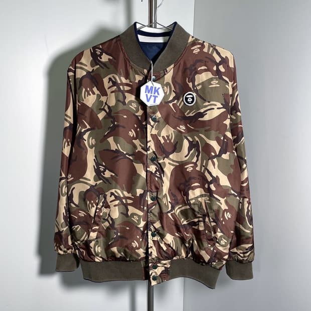 AAPE 카모 리버시블 스타디움 자켓