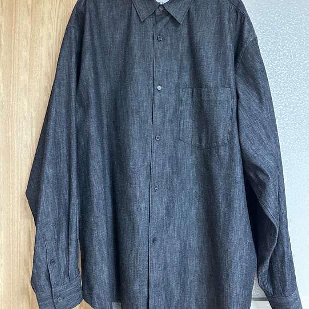 (52 1회착) 솔리드옴므 25ss 라이트 데님 셔츠