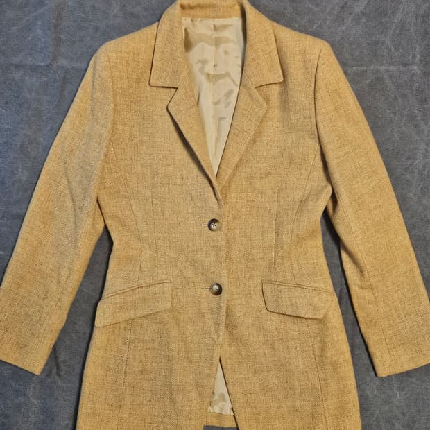 빈티지 옐로우 모직자켓