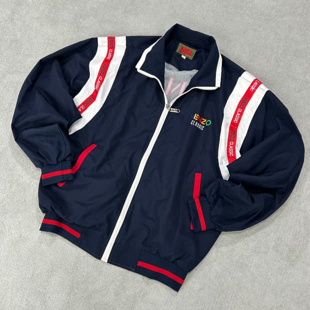 겐조 클래식 네이비 바람막이 자켓 L