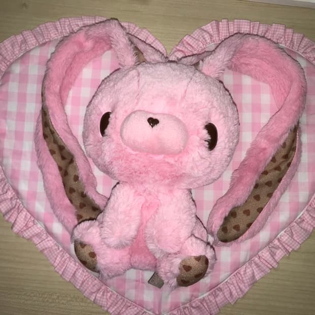 발렌타인 범용토끼 글루미 고전 인형 미소녀 방꾸 핑크 