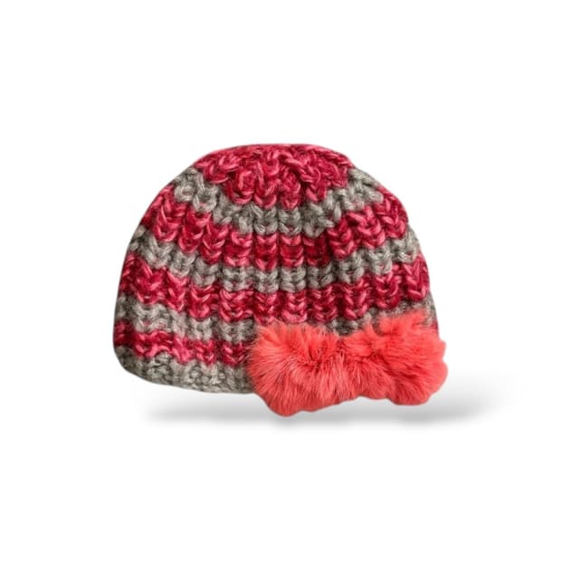 beams heart 빔즈 스트라이프 리본 비니