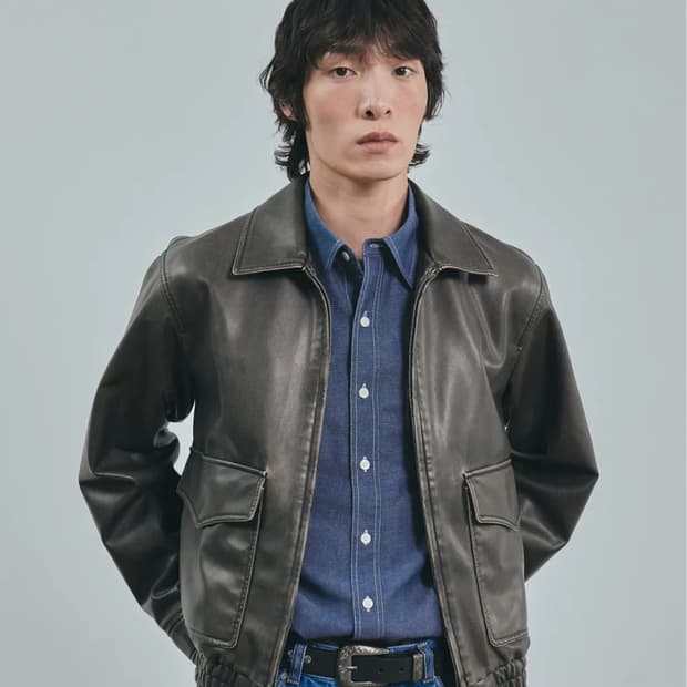 유니폼브릿지 a-2 레더 가죽 자켓 L사이즈