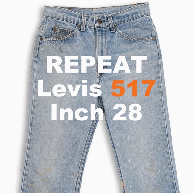 리바이스 517 오렌지탭 연청 80s USA 28인치 OR5173033