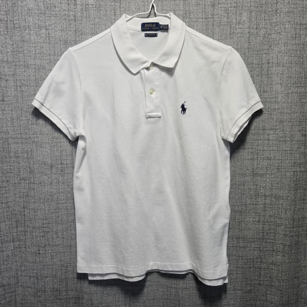 폴로 랄프로렌 클래식핏 화이트  카라 반팔티 