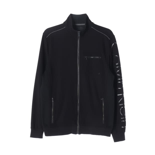 캘빈클라인 빅로고 슬리브 블랙 집업 자켓 L